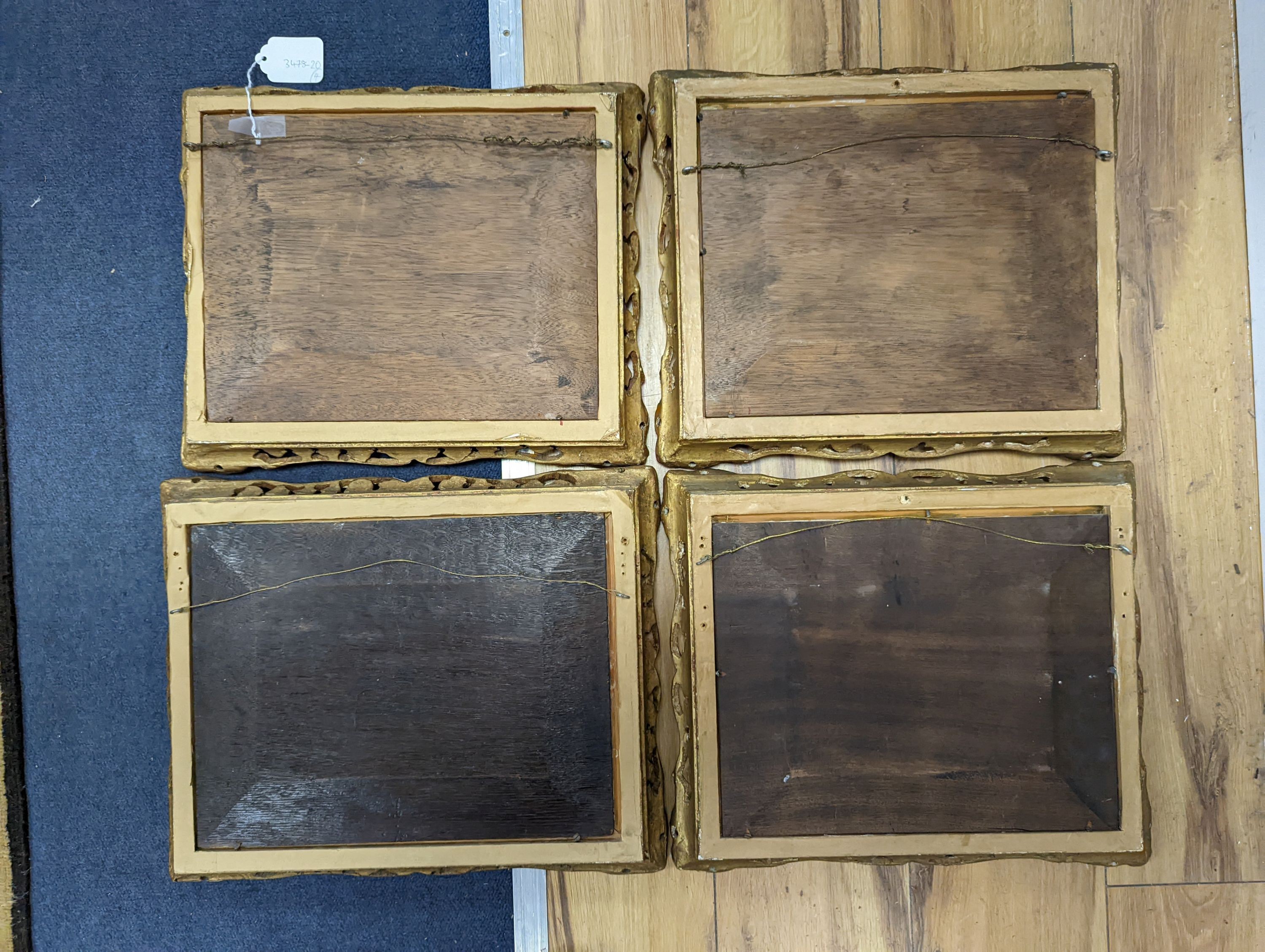 R.Hersey, four oils on wooden panels, 17th century Dutch scenes, signed, 23 x 29cm and 24 x 32cm